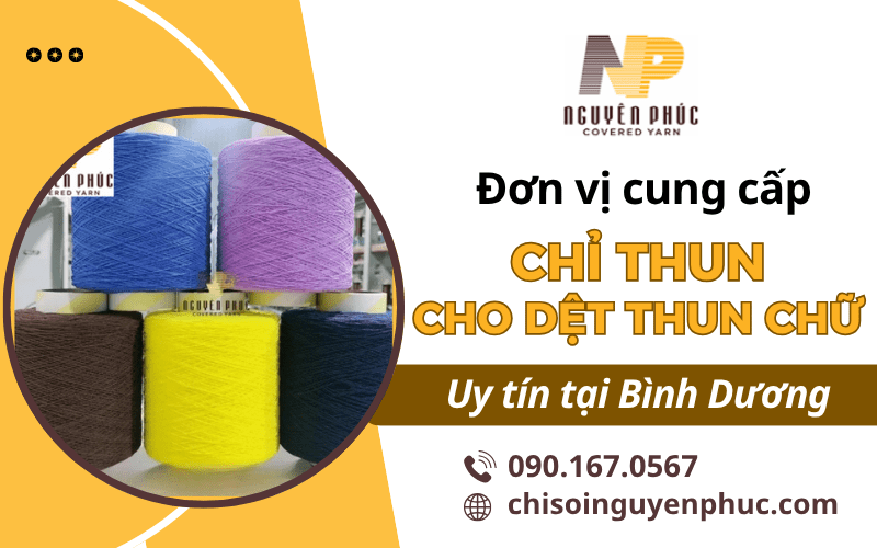 chỉ thun cho dệt thun chữ