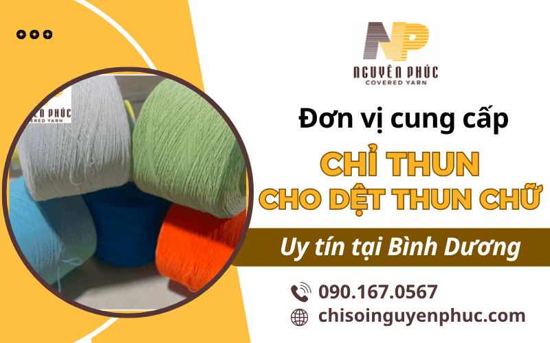 chỉ thun cho dệt thun chữ